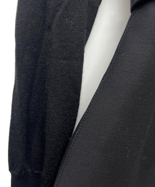VALENTINO（ヴァレンティノ）VALENTINO (ヴァレンティノ) タートルネックニットレイヤードワンピース ブラック サイズ:３８の古着・服飾アイテム