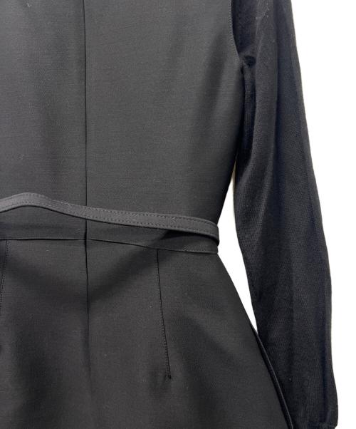 VALENTINO（ヴァレンティノ）VALENTINO (ヴァレンティノ) タートルネックニットレイヤードワンピース ブラック サイズ:３８の古着・服飾アイテム