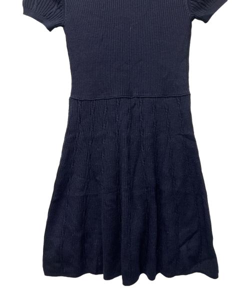 VALENTINO（ヴァレンティノ）VALENTINO (ヴァレンティノ) ニット半袖ワンピース ネイビー サイズ:Ｓの古着・服飾アイテム