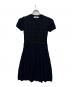 VALENTINO（ヴァレンティノ）の古着「ニット半袖ワンピース」｜ネイビー
