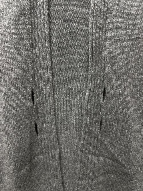 HERMES（エルメス）HERMES (エルメス) ロングカーディガン グレー サイズ:３４の古着・服飾アイテム