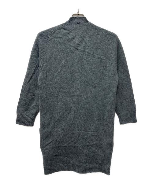 HERMES（エルメス）HERMES (エルメス) ロングカーディガン グレー サイズ:３４の古着・服飾アイテム