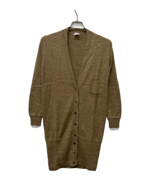 HERMES（エルメス）HERMES (エルメス) 薄手カーディガン ブラウン サイズ:３４の古着・服飾アイテム