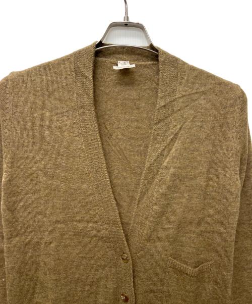 HERMES（エルメス）HERMES (エルメス) 薄手カーディガン ブラウン サイズ:３４の古着・服飾アイテム