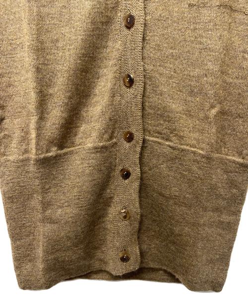 HERMES（エルメス）HERMES (エルメス) 薄手カーディガン ブラウン サイズ:３４の古着・服飾アイテム