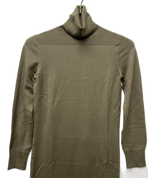 HERMES（エルメス）HERMES (エルメス) 長袖ワンピース オリーブ サイズ:Ｓの古着・服飾アイテム