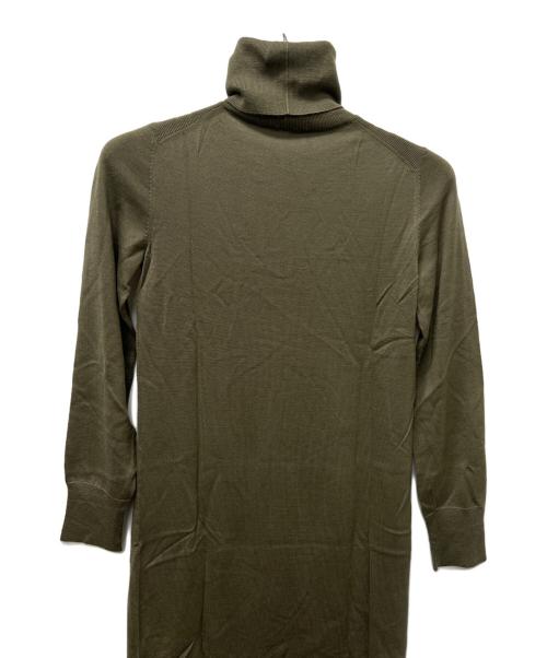 HERMES（エルメス）HERMES (エルメス) 長袖ワンピース オリーブ サイズ:Ｓの古着・服飾アイテム