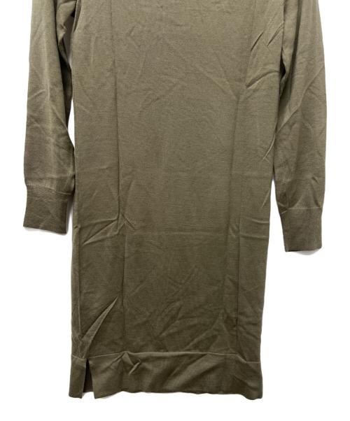 HERMES（エルメス）HERMES (エルメス) 長袖ワンピース オリーブ サイズ:Ｓの古着・服飾アイテム