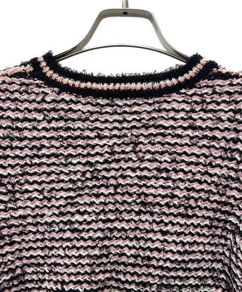 CHANEL（シャネル）CHANEL (シャネル) キーネックニット ピンク サイズ:３４の古着・服飾アイテム