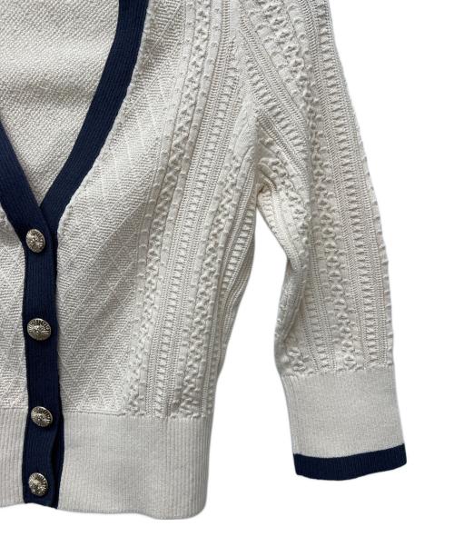 CHANEL（シャネル）CHANEL (シャネル) アンサンブルニット&スカート ホワイト×ネイビー サイズ:３６の古着・服飾アイテム