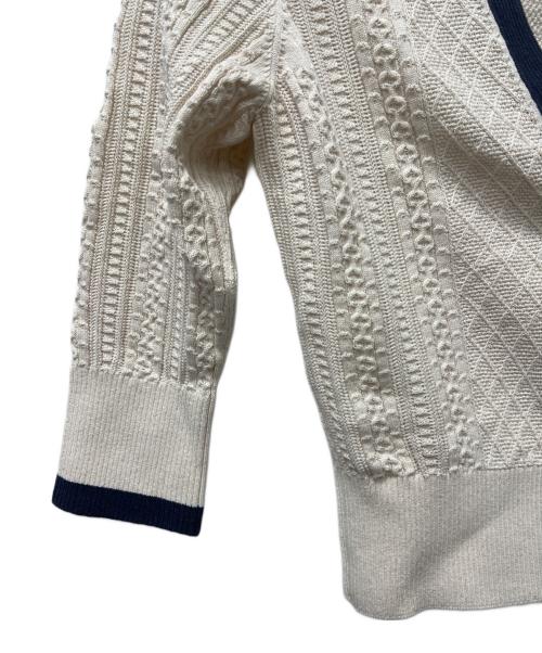 CHANEL（シャネル）CHANEL (シャネル) アンサンブルニット&スカート ホワイト×ネイビー サイズ:３６の古着・服飾アイテム