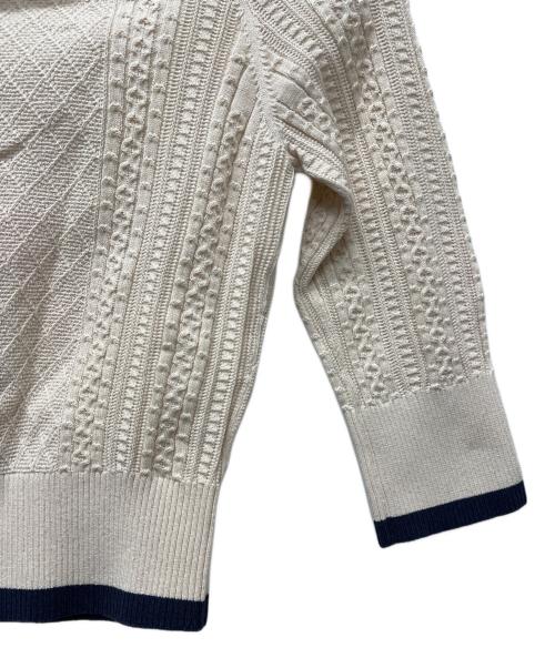 CHANEL（シャネル）CHANEL (シャネル) アンサンブルニット&スカート ホワイト×ネイビー サイズ:３６の古着・服飾アイテム