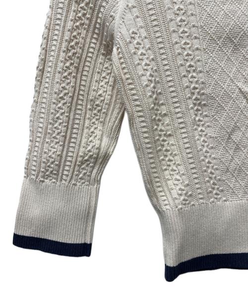 CHANEL（シャネル）CHANEL (シャネル) アンサンブルニット&スカート ホワイト×ネイビー サイズ:３６の古着・服飾アイテム