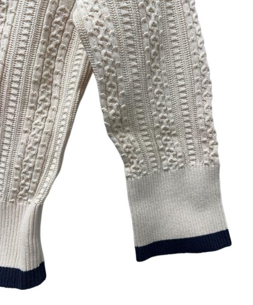 CHANEL（シャネル）CHANEL (シャネル) アンサンブルニット&スカート ホワイト×ネイビー サイズ:３６の古着・服飾アイテム