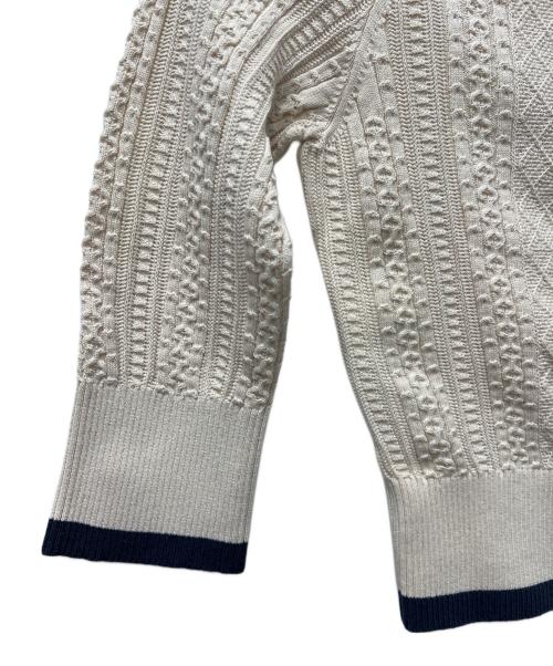 CHANEL（シャネル）CHANEL (シャネル) アンサンブルニット&スカート ホワイト×ネイビー サイズ:３６の古着・服飾アイテム