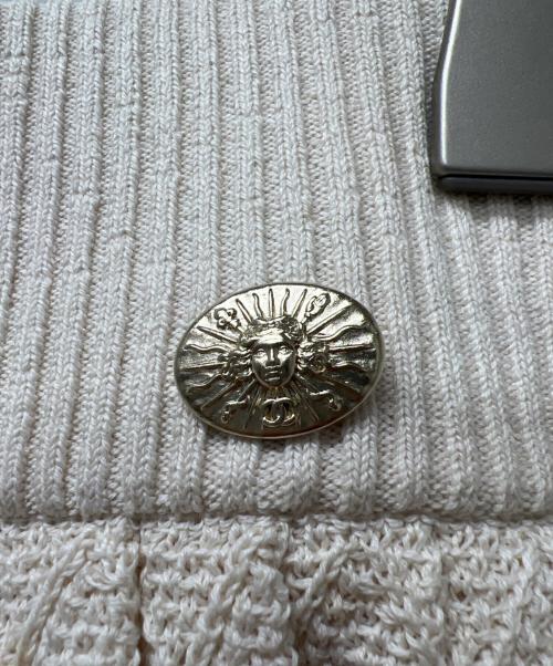 CHANEL（シャネル）CHANEL (シャネル) アンサンブルニット&スカート ホワイト×ネイビー サイズ:３６の古着・服飾アイテム