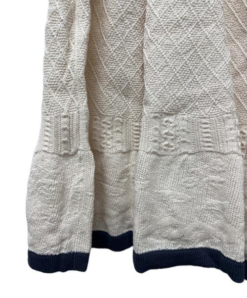 CHANEL（シャネル）CHANEL (シャネル) アンサンブルニット&スカート ホワイト×ネイビー サイズ:３６の古着・服飾アイテム