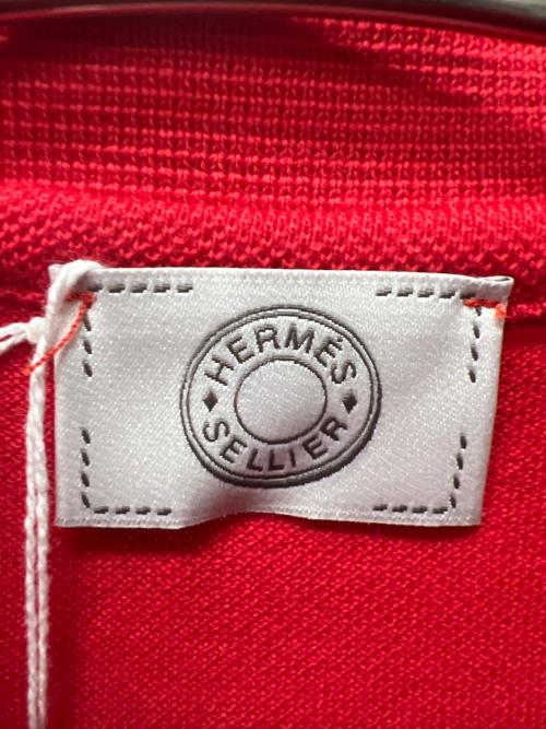 HERMES（エルメス）HERMES (エルメス) 半袖ポロシャツ レッド サイズ:ＸＳの古着・服飾アイテム