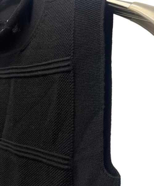 HERMES（エルメス）HERMES (エルメス) ノースリーブニット ブラック サイズ:３４の古着・服飾アイテム