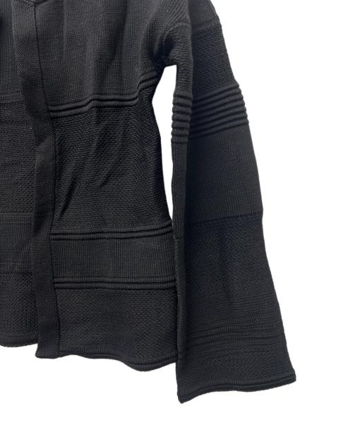 HERMES（エルメス）HERMES (エルメス) 厚手カーディガン ブラック サイズ:３４の古着・服飾アイテム