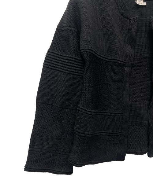 HERMES（エルメス）HERMES (エルメス) 厚手カーディガン ブラック サイズ:３４の古着・服飾アイテム
