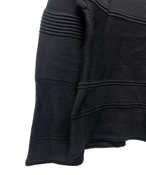 HERMES（エルメス）HERMES (エルメス) 厚手カーディガン ブラック サイズ:３４の古着・服飾アイテム