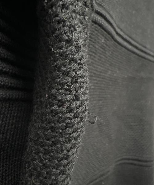 HERMES（エルメス）HERMES (エルメス) 厚手カーディガン ブラック サイズ:３４の古着・服飾アイテム