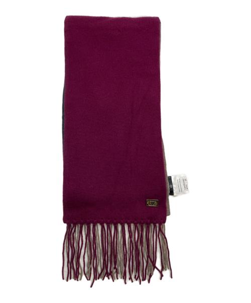 CHANEL（シャネル）CHANEL (シャネル) マフラー レッド×グレーの古着・服飾アイテム