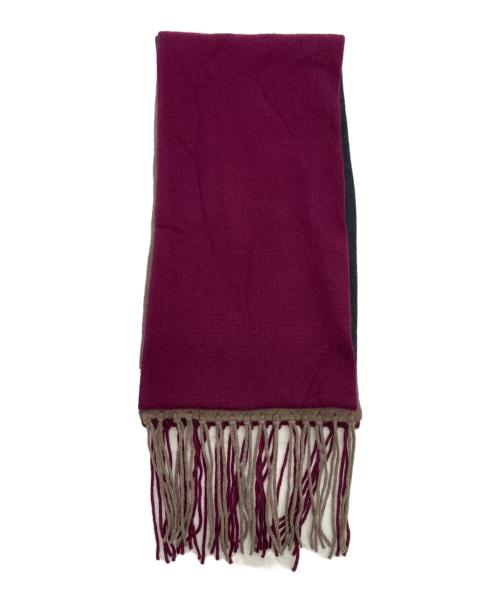 CHANEL（シャネル）CHANEL (シャネル) マフラー レッド×グレーの古着・服飾アイテム