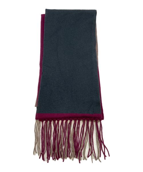 CHANEL（シャネル）CHANEL (シャネル) マフラー レッド×グレーの古着・服飾アイテム