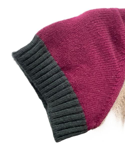 CHANEL（シャネル）CHANEL (シャネル) 半袖ワンピース ベージュ×レッド サイズ:３６の古着・服飾アイテム