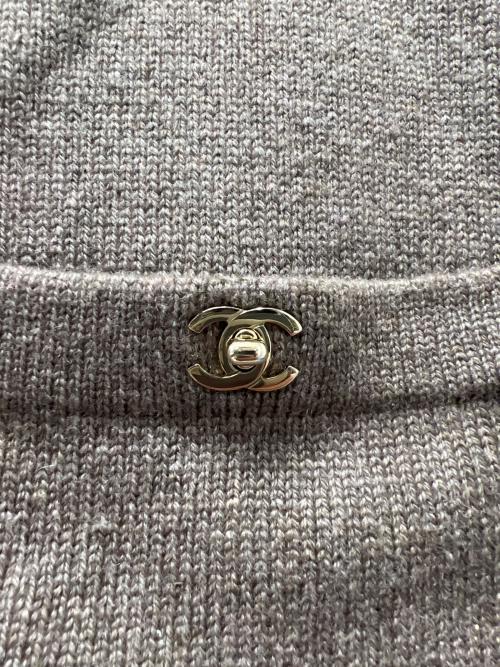 CHANEL（シャネル）CHANEL (シャネル) 半袖ワンピース ベージュ×レッド サイズ:３６の古着・服飾アイテム