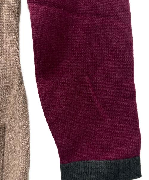 CHANEL（シャネル）CHANEL (シャネル) ロングカーディガン レッド×ベージュ サイズ:３４の古着・服飾アイテム