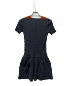 CHANELシャネル）の古着「半袖ワンピース」｜グレー×オレンジ