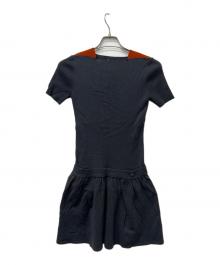 CHANEL（シャネル）の古着「半袖ワンピース」｜グレー×オレンジ