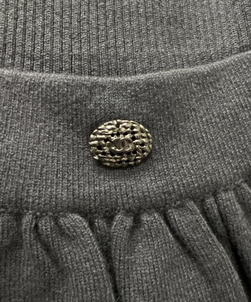 CHANEL（シャネル）CHANEL (シャネル) 半袖ワンピース グレー×オレンジ サイズ:３６の古着・服飾アイテム