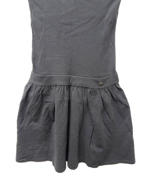 CHANEL（シャネル）CHANEL (シャネル) 半袖ワンピース グレー×オレンジ サイズ:３６の古着・服飾アイテム
