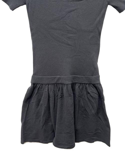 CHANEL（シャネル）CHANEL (シャネル) 半袖ワンピース グレー×オレンジ サイズ:３６の古着・服飾アイテム