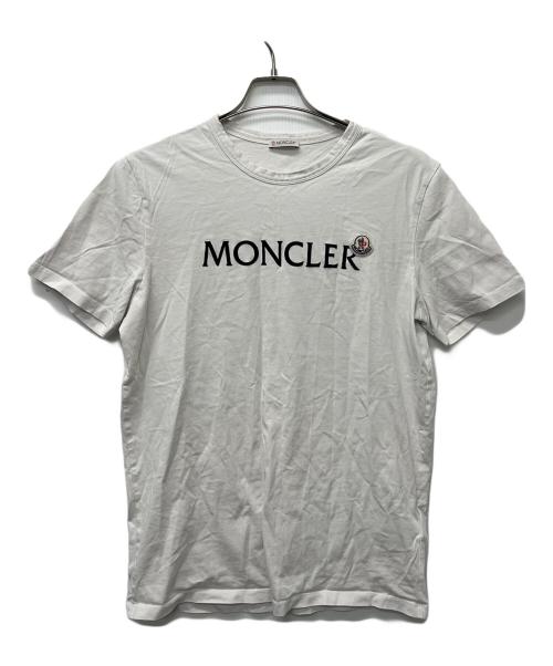 MONCLER（モンクレール）MONCLER (モンクレール) 半袖カットソー ホワイト サイズ:Mの古着・服飾アイテム