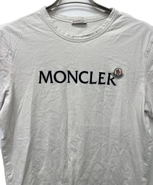 MONCLER（モンクレール）MONCLER (モンクレール) 半袖カットソー ホワイト サイズ:Mの古着・服飾アイテム