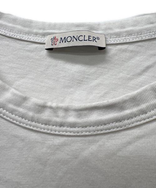 MONCLER（モンクレール）MONCLER (モンクレール) 半袖カットソー ホワイト サイズ:Mの古着・服飾アイテム