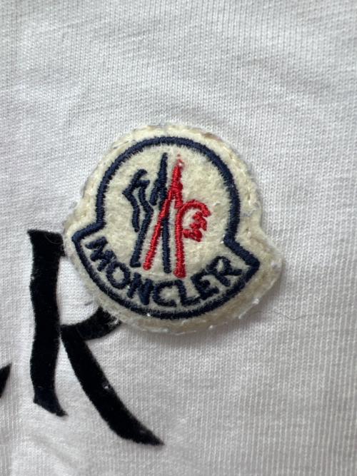 MONCLER（モンクレール）MONCLER (モンクレール) 半袖カットソー ホワイト サイズ:Mの古着・服飾アイテム