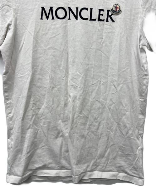 MONCLER（モンクレール）MONCLER (モンクレール) 半袖カットソー ホワイト サイズ:Mの古着・服飾アイテム