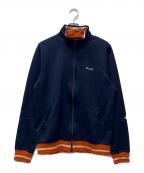 stussyステューシー）の古着「トラックジャケット」｜ネイビー×オレンジ