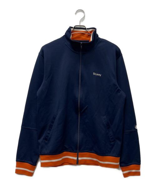 stussy（ステューシー）stussy (ステューシー) トラックジャケット ネイビー×オレンジ サイズ:ＸＬの古着・服飾アイテム
