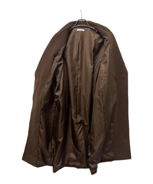 SIMPLICITE（シンプリシテ）SIMPLICITE (シンプリシテ) ショートメルトモッサテイラーボクシーロング ブラウン サイズ:Mの古着・服飾アイテム