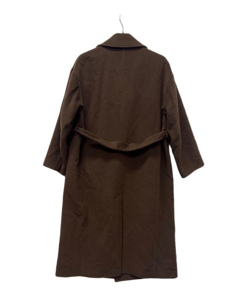 SIMPLICITE（シンプリシテ）SIMPLICITE (シンプリシテ) ショートメルトモッサテイラーボクシーロング ブラウン サイズ:Mの古着・服飾アイテム