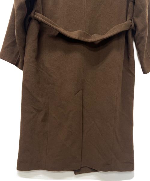 SIMPLICITE（シンプリシテ）SIMPLICITE (シンプリシテ) ショートメルトモッサテイラーボクシーロング ブラウン サイズ:Mの古着・服飾アイテム