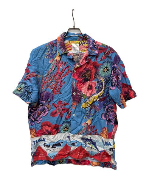 PAUL SMITH（ポールスミス）PAUL SMITH (ポールスミス) アロハシャツ ブルー×レッド サイズ:ＸＬの古着・服飾アイテム