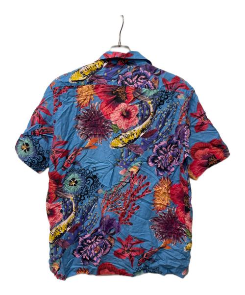 PAUL SMITH（ポールスミス）PAUL SMITH (ポールスミス) アロハシャツ ブルー×レッド サイズ:ＸＬの古着・服飾アイテム